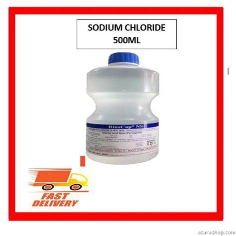 sodium chloride 0.9% w/v 500ml (rubber cap)