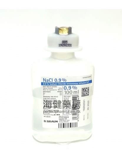 sodium chloride 0.9%w/v i.v. infusion b.p.2005