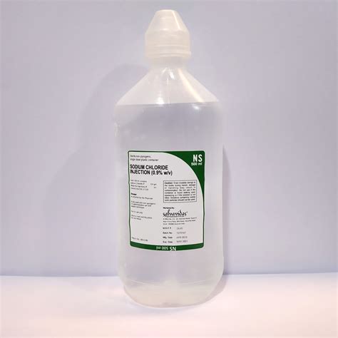 sodium chloride 0.9w/v & dextrose 5%w/v inj.b.p.2008