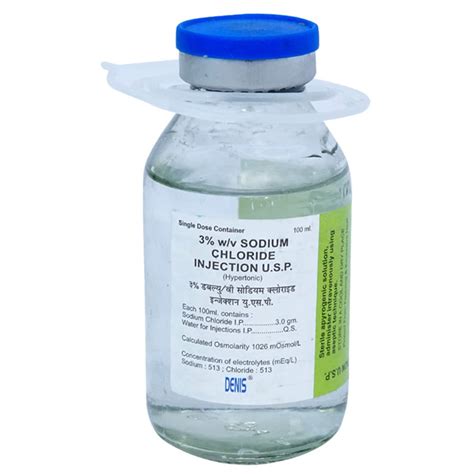 sodium chloride 3 % w/v e i.v. infusion b.p.2007