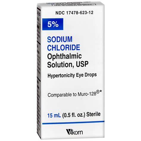 sodium chloride 5% ophth. sol. 15 ml