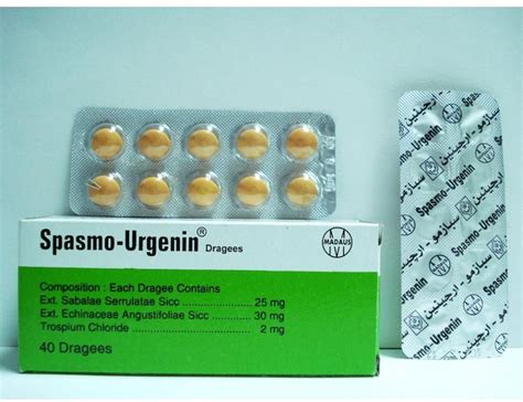 سعر دواء spasmo-urgenin 40 tab.