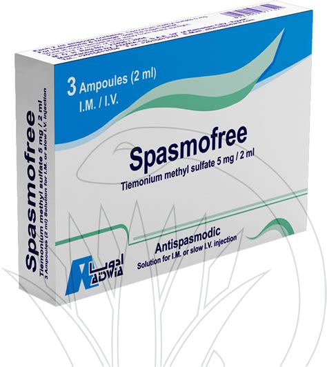 سعر دواء spasmofree 5mg/2ml i.v./i.m. 3 amp.