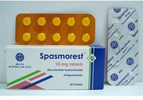 spasmorest 10mg 20 tab.