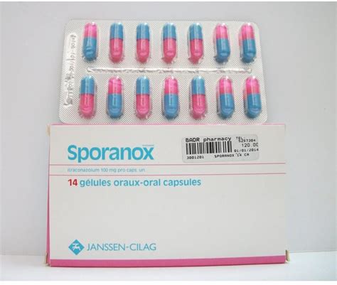 سعر دواء sporanox 100mg 14caps.
