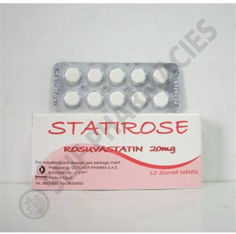 سعر دواء statirose 20mg 10 tab.