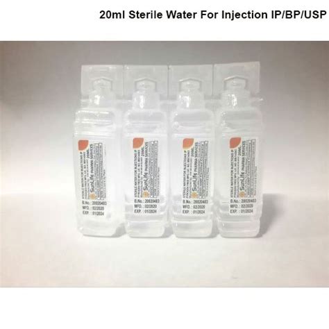 sterile water for injection usp 20