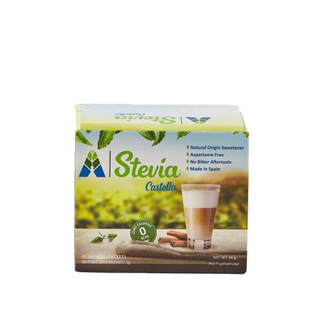 stevia castello 60 sachets sweetener