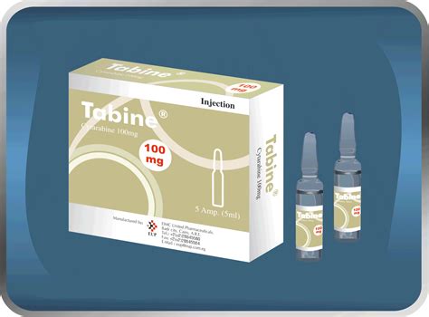 tabine 100mg/5ml 5 amps. for i.v. s.c. inj. or intrathecal