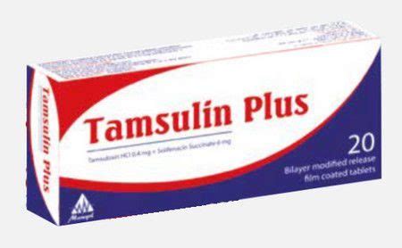 tamsulin plus 6/0.4mg 20 mr tabs.