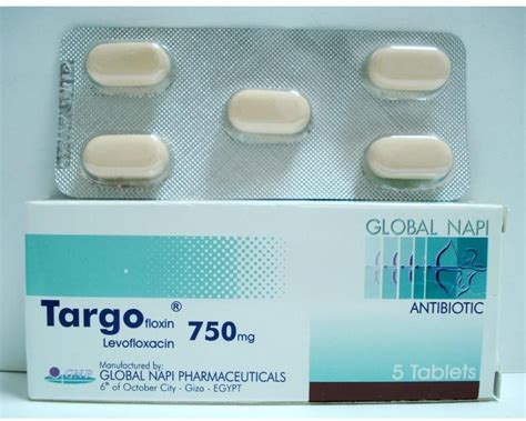 targofloxin 750 mg 5 f.c.tab.