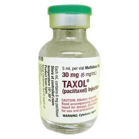taxol 30mg/5ml vial
