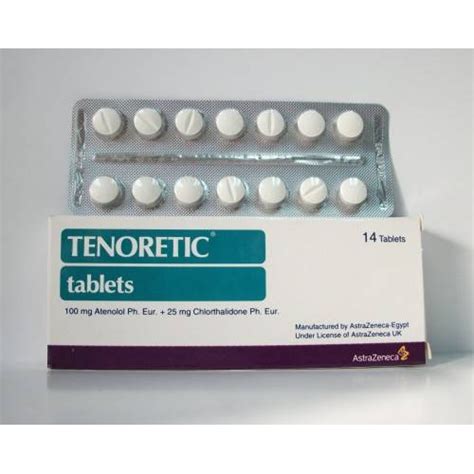 سعر دواء tenoretic 100/25mg 14 f.c.tab.
