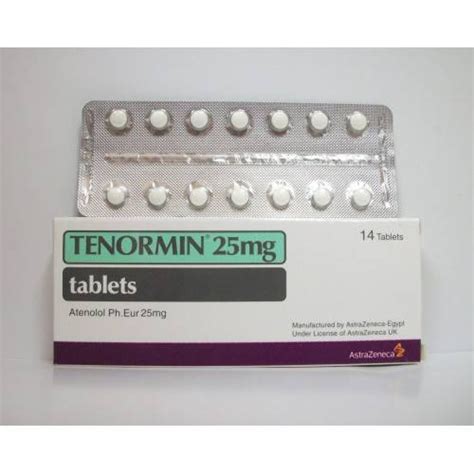 سعر دواء tenormin 25mg 14 f.c.tab.