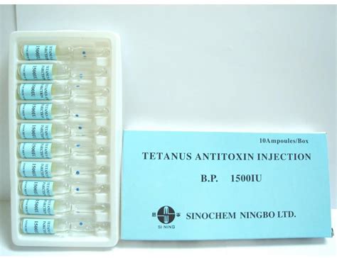 tetanus antitoxin 1500 iu/ml 10 amp.