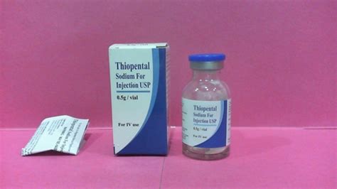 thiopental 0.5g i.v. vial