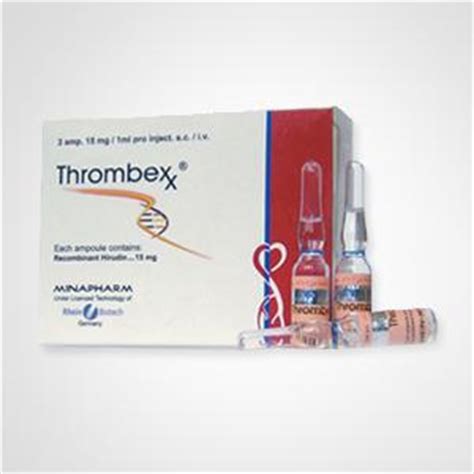 thrombexx 15mg/ml s.c. 3 amp.