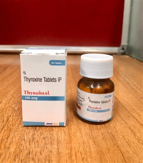 thyroxine 100mcg 100 tab