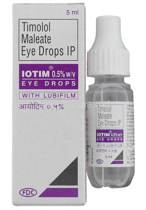 timolol maleate 0.5% eye drops 5 ml