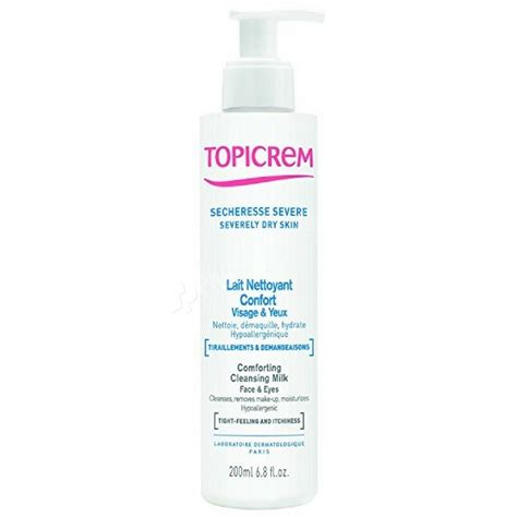 topicrem comforting cleansing milk for face & eyes 200 ml