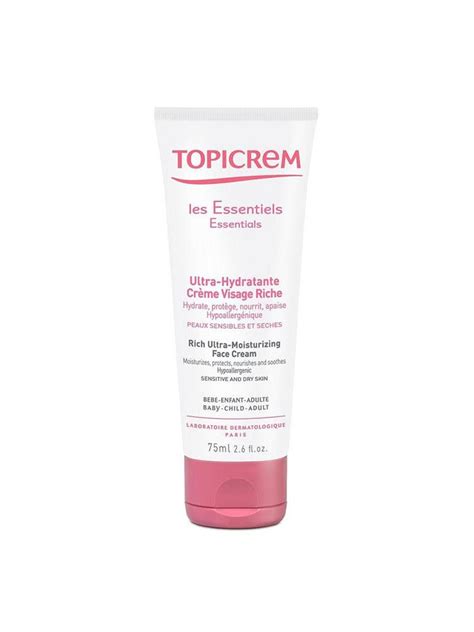 topicrem ultra-moisturizing face & body cream spf 50+ 75 ml