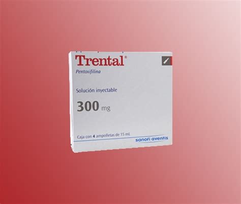 trental 300mg/15ml 5 amp.(n/a yet)