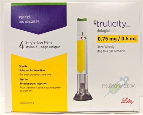 trulicity 0.75mg/0.5ml 4 pre-filled pens