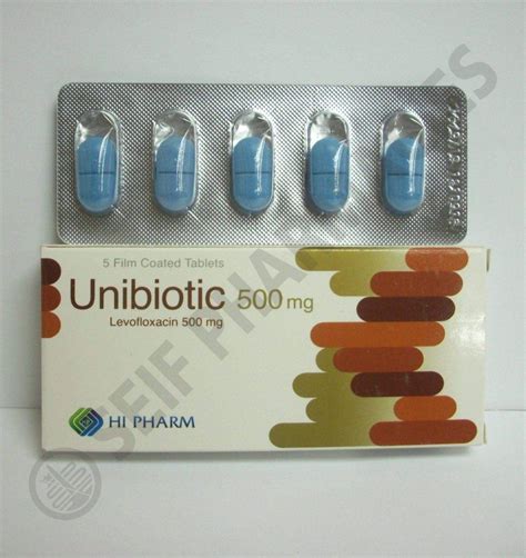 سعر دواء unibiotic 500mg 5 f.c. tab.