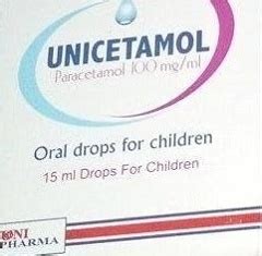 unicetamol 100mg/ml oral drops 15 ml