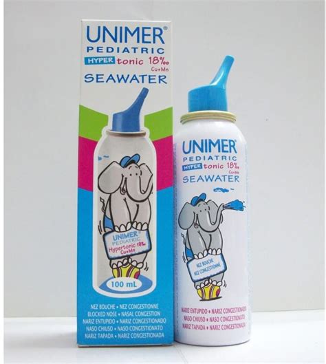 unimer hypertonic 18%100 ml nasal spray