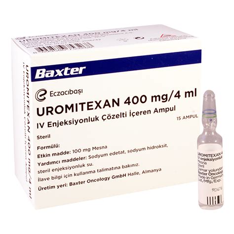 uromitexan 400mg/4ml 15 i.v.amp.