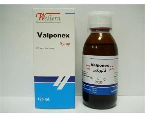 سعر دواء valponex 200mg/5ml syrup 125ml