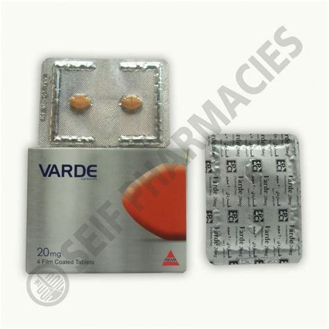 سعر دواء varde 20 mg 4 f.c. tabs