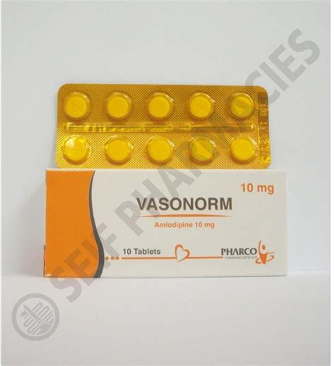 سعر دواء vasonorm 10mg 10 tab.