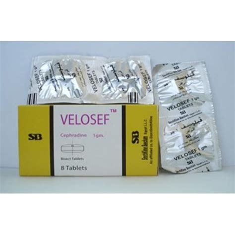 سعر دواء velosef 1 gm 8 tab.