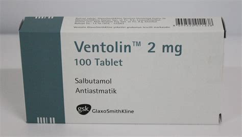 سعر دواء ventolin 2mg 20 tab.