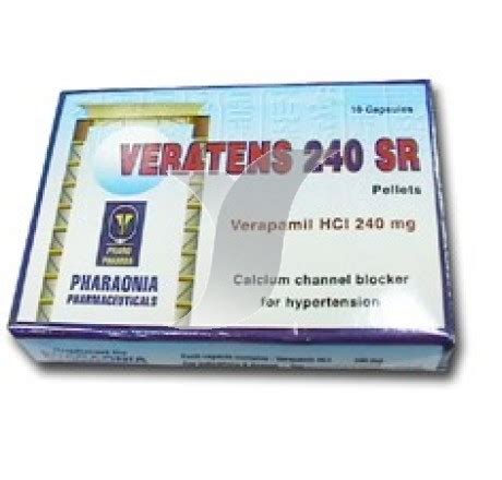 سعر دواء veratens sr 240mg 10 caps.