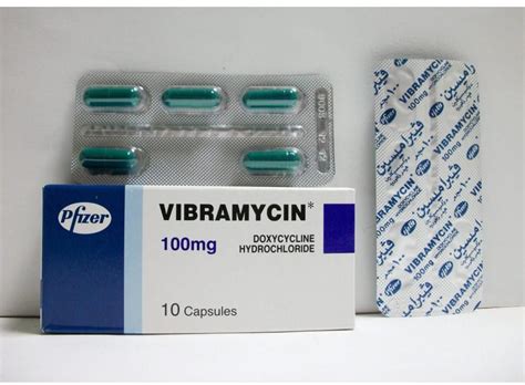 سعر دواء vibramycin 100mg 10 caps.