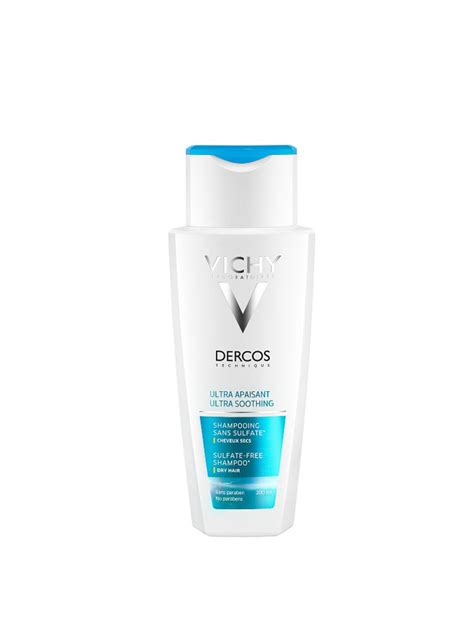 vichy dercos ultra soothing sulfate-free shampoo dry hair 200 ml