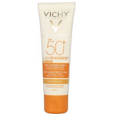 سعر دواء vichy ideal soleil spf 50 3-in-1 tinted anti-dark spots care 50 ml