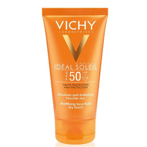vichy ideal soleil spf 50 mattifying face fluid dry touch 50 ml