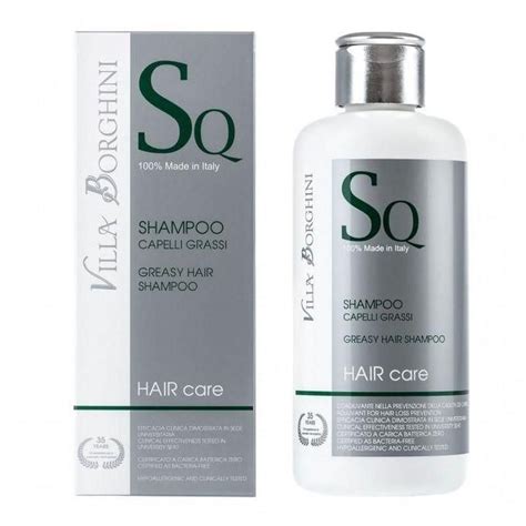 villa borghini greasy hair shampoo 200 ml