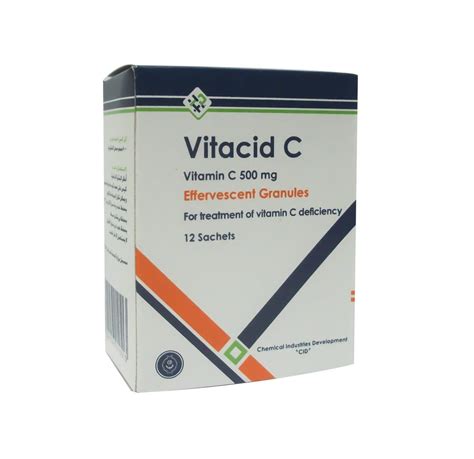 vitacid c 500mg 12 eff. gran. in sachets