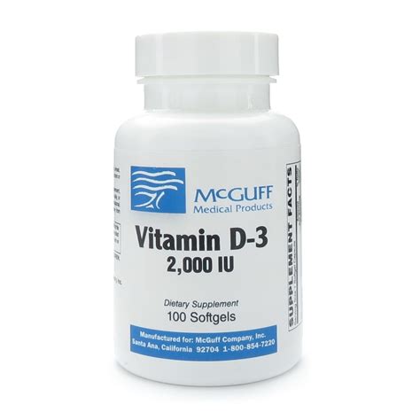 vitamin d3 2000 iu 100 softgels (illegal import)