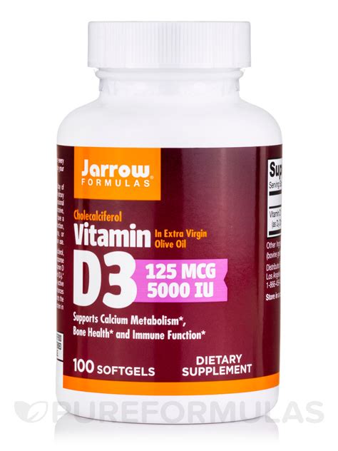 vitamin d3 5000 iu 100 softgels (illegal import)
