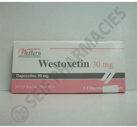 westoxetin 30 mg 3 f.c. tabs.