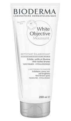 white objective creme moussant eclaircissante 200ml
