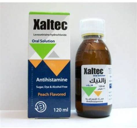 سعر دواء xaltec 0.5 mg/ml syrup 120 ml