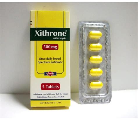 سعر دواء xithrone 500mg 5 f.c.tab.