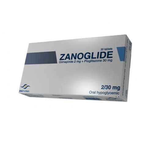 سعر دواء zanoglide 2/30 mg 30 tab.